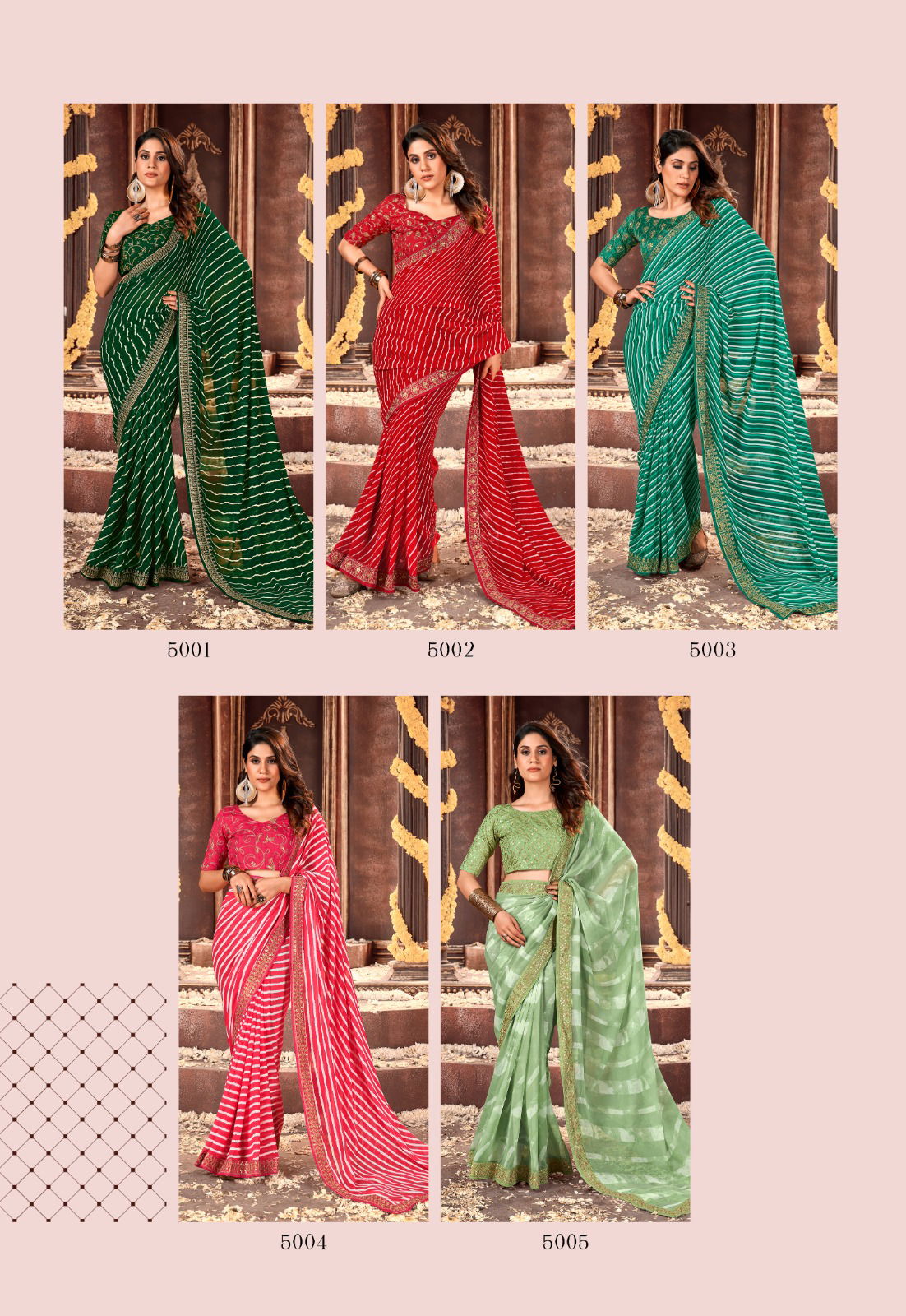 Stavan Vihana Vol 5 Bandhni Printed Sarees Catalog
